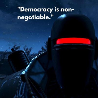 Democracy is non negotiable